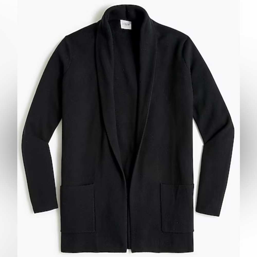 NWT JCrew Black Chelsea Sweater Blazer